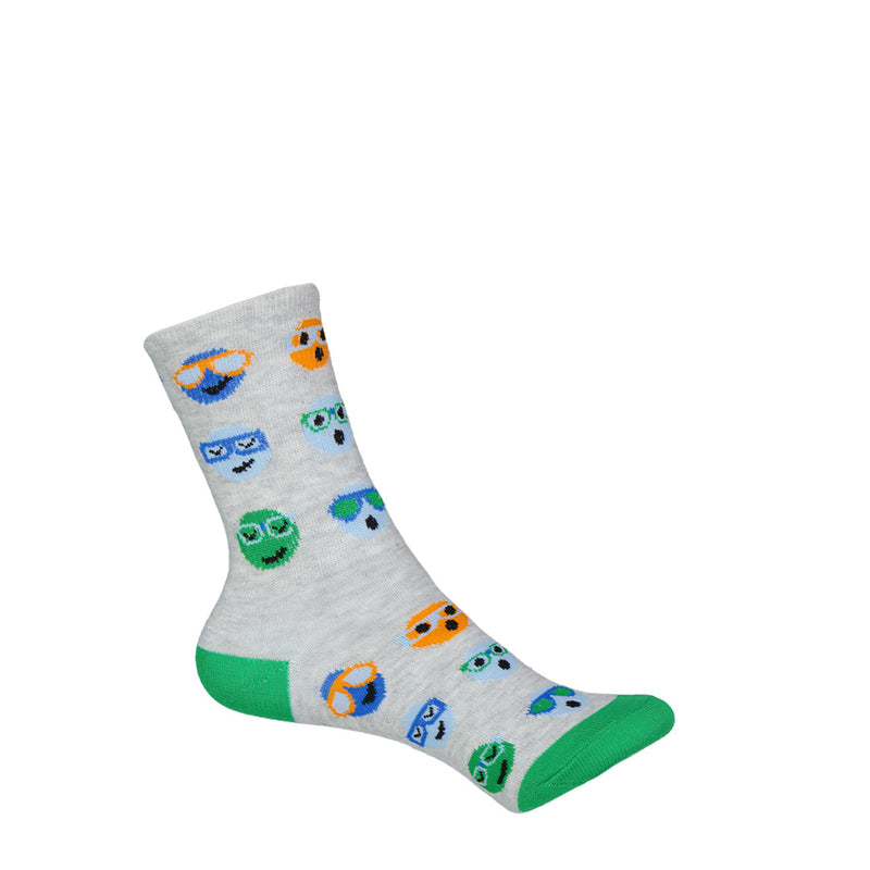 K.Bell - Kids' 8 Pack Fun Times Crew Socks (KSBF23H001-08 GYAST)