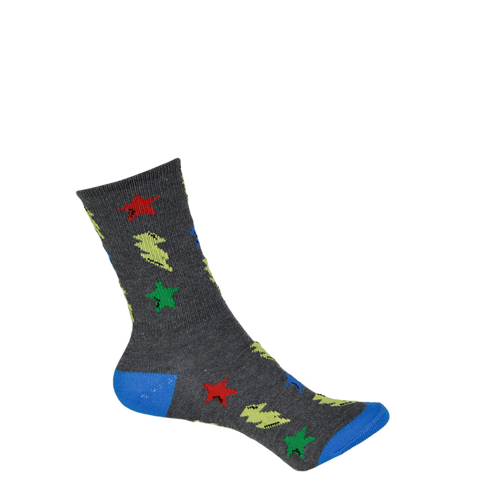 K.Bell - Kids' 8 Pack Fun Times Crew Socks (KSBF23H001-08 GYAST)