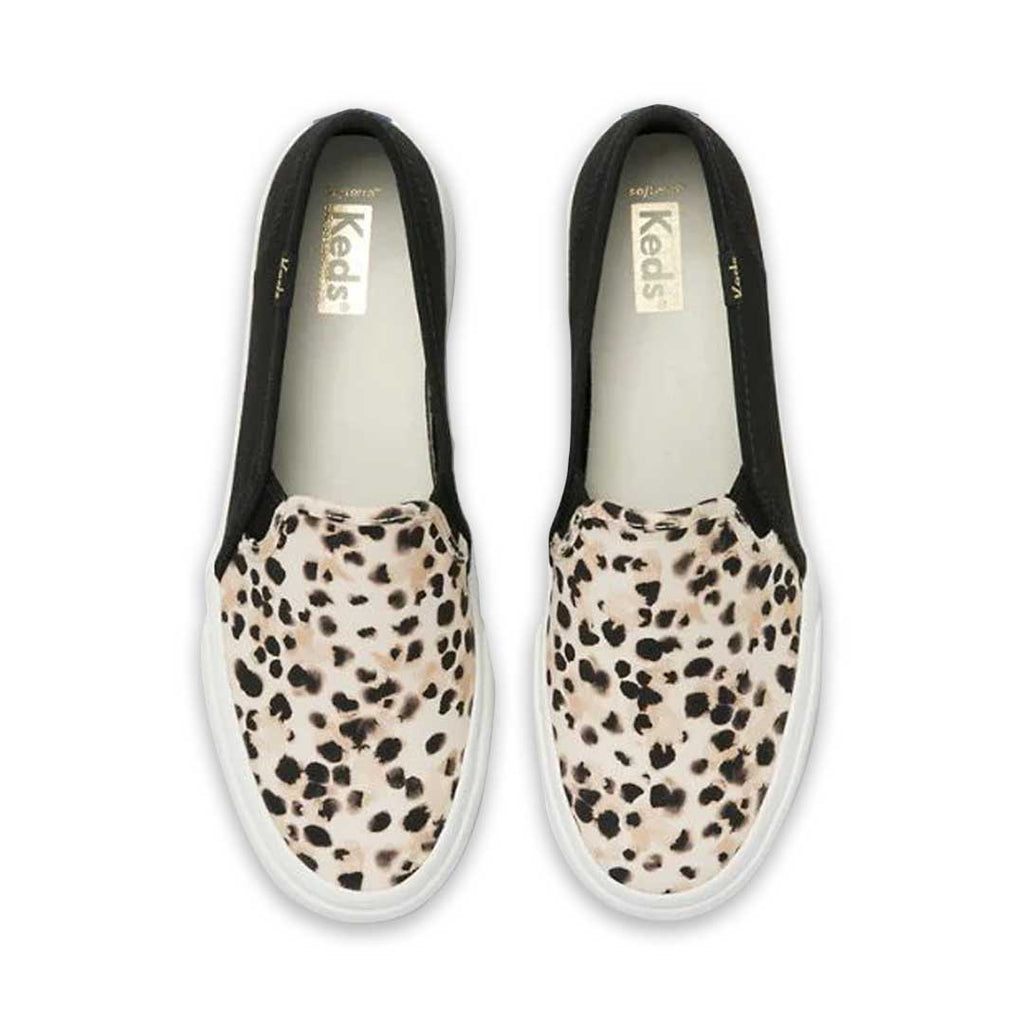 Keds - Women's Double Decker Leopard Canvas Shoes (WF65933)