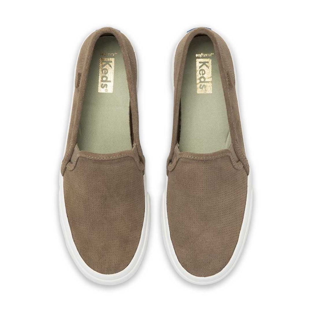 Keds - Women's Double Decker Perforated Suede Slip On Shoes (WH66047)