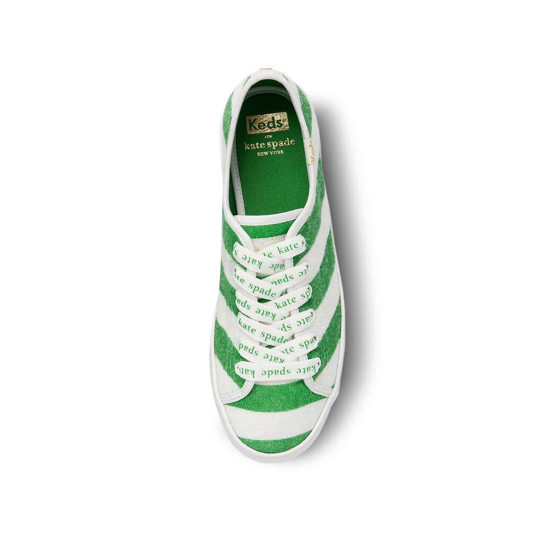 Keds Women s Kickstart Kate Spade Logo Foxing Terry Shoes