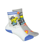 Kids' Minions 2 Pack Crew Socks (3689 1511 0007)