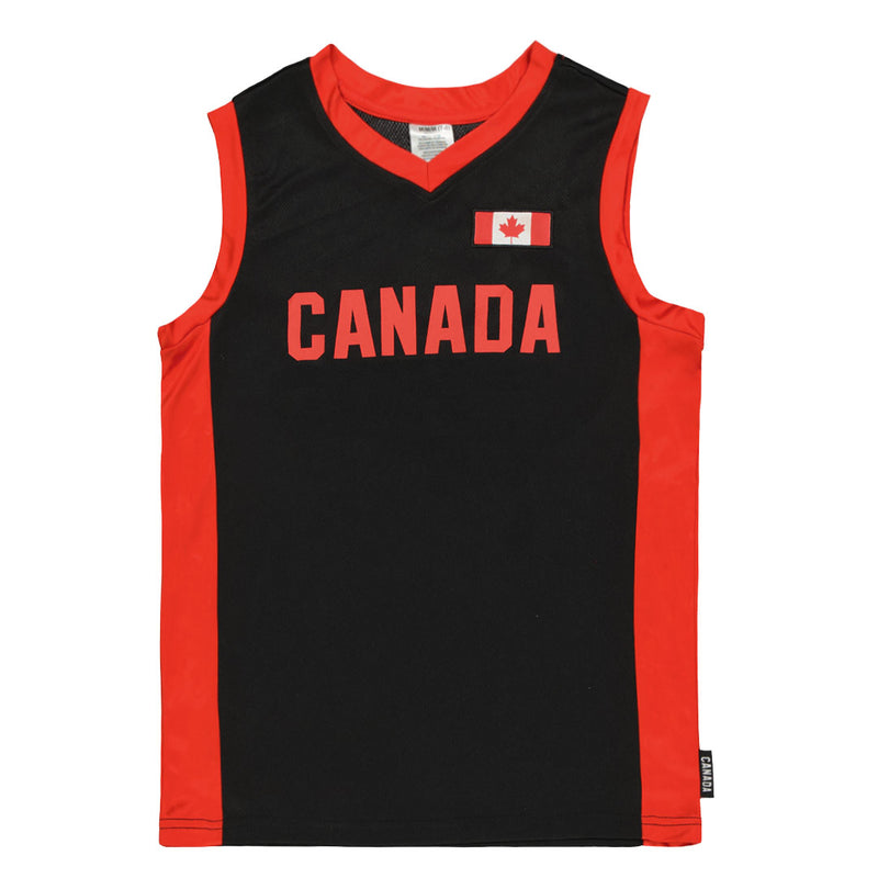 Kids’ (Junior) Team Canada Jersey Tank Top (XTXT24FYAKHA1WC 00BLK)