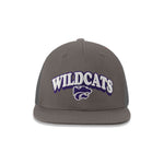 Kids' Kansas State Wildcats Adjustable Flat Snapback Hat (GRVN KSST ADY GRY)