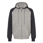 King Athletics - Unisex Raglan Full Zip Hoodie (KF4048 GHDC)