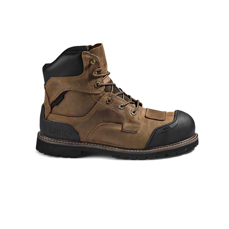 Kodiak - Men's Generations Widebody 6" Waterproof Composite Toe Safety Work Boots (X-Wide) (KD0A4TGBBRN)