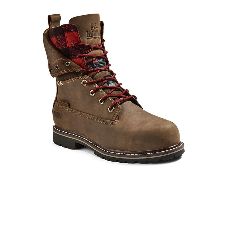 Kodiak - Women's 8 Inch Bralorne Waterproof Composite Toe Safety Work Boots (KD0A4NM1BRN)
