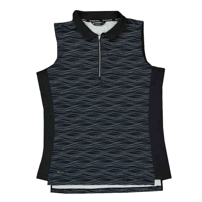 Levelwear - Women's Shore 1/4 Zip Sleeveless Polo (BL21L 002)
