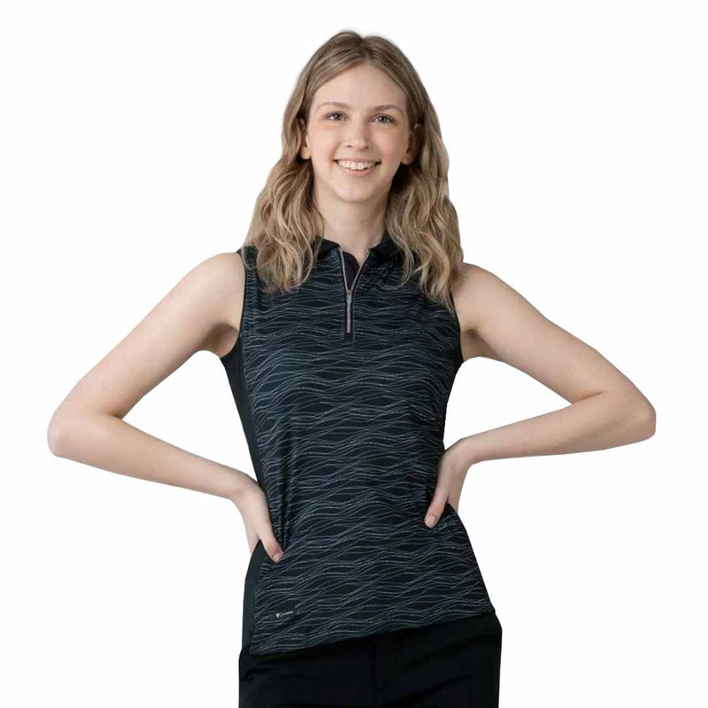 Levelwear - Women's Shore 1/4 Zip Sleeveless Polo (BL21L 002)