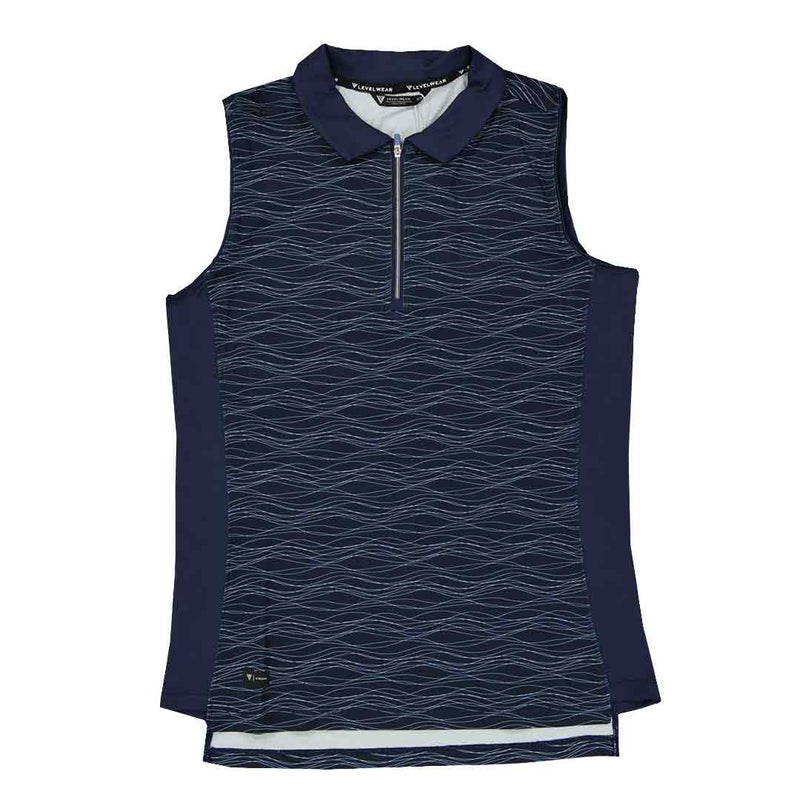 Levelwear - Women's Shore 1/4 Zip Sleeveless Polo (BL21L 003)
