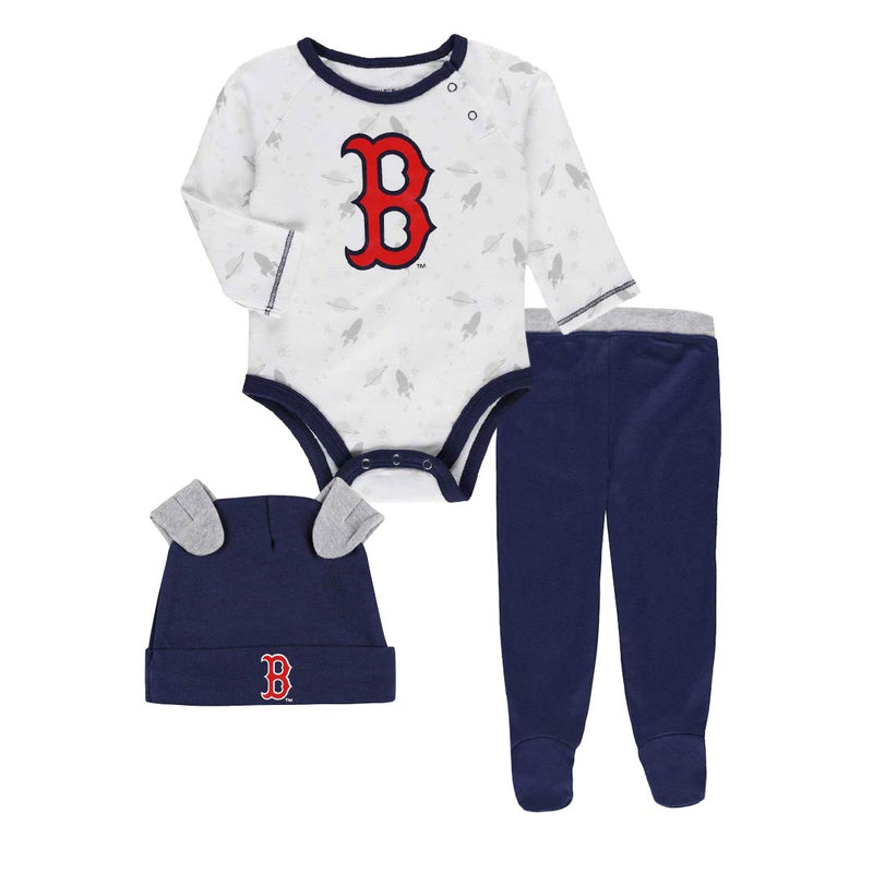 MLB - Kids' (Infant) Boston Red Sox Dream Team Creeper Pant & Hat Set (HK3N1FE7D BOS)