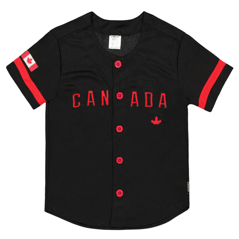 Men's Canada Baseball Jersey (XTXT24HMABHA2WC 00BLK)
