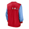 MLB - Men's St. Louis Cardinals Long Sleeve Woven Pullover Jacket (NMMJ 00KW S67 0RB)