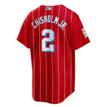 MLB - Men's Miami Marlins Jazz Chisolm Jr. Replica Jersey (T770 03VR MQ7 C02)