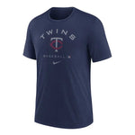 MLB - Men's Minnesota Twins Triblend Logo T-Shirt (NKM4 44B MTF KT4)