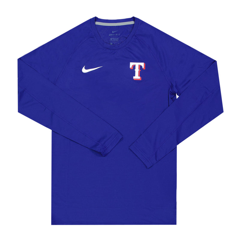 MLB - Men's Texas Rangers Long Sleeve Base Layer T-Shirt (NKXH 47X TER N7J)