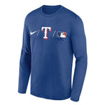 MLB - Men's Texas Rangers Long Sleeve Dri-Fit T-Shirt (NKAY 47X TER ITI)