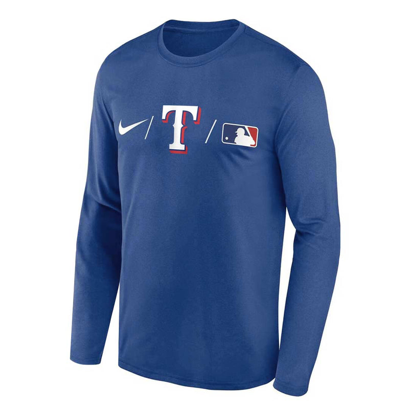 MLB - Men's Texas Rangers Long Sleeve Dri-Fit T-Shirt (NKAY 47X TER ITI)