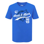 MLB - Men's Toronto Blue Jays Back 2 Back World Series Champions T-Shirt (XVML0LQMSC3A1PB 43RYL)