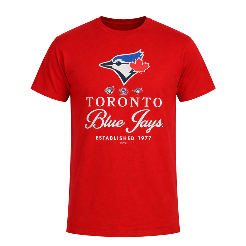 MLB - Men's Toronto Blue Jays Retro Stamps T-Shirt (XVML0LXMSC3A1PB 62RED)