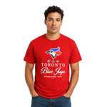MLB - Men's Toronto Blue Jays Retro Stamps T-Shirt (XVML0LXMSC3A1PB 62RED)