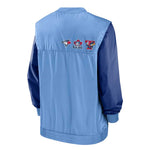 MLB - Men's Toronto Blue Jays Rewind Warmup V-Neck Pullover Jacket (NMMJ 99QN TBJ 0RB)