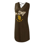 MLB - Women's San Diego Padres Game Time Slub Beach Cover Up Dress (NM250596 PADRES)