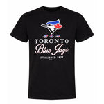 MLB - Men's Toronto Blue Jays Retro Stamps T-Shirt (XVML0LYMSC3A1PB 00BLK)