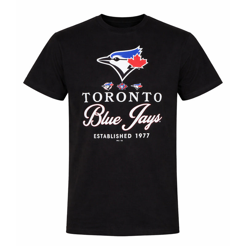 MLB - Men's Toronto Blue Jays Retro Stamps T-Shirt (XVML0LYMSC3A1PB 00BLK)