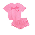 MLB - Girls' (Infant) Toronto Blue Jays Dugout Cute T-Shirt / Shorts Set (HK3I1SC68 TBJ)