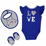 MLB - Girls' (Infant) Toronto Blue Jays Love Of Baseball Creeper Set (HK3N1SCK7 TBJ)