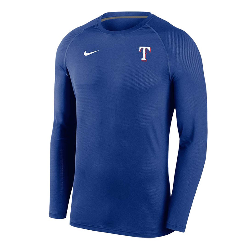 MLB - Men's Texas Rangers Long Sleeve Base Layer T-Shirt (NKXH 47X TER N7J)