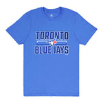 MLB - T-shirt double menace des Blue Jays de Toronto pour hommes (XVML0BAMSC3A1PB 40BLU) 