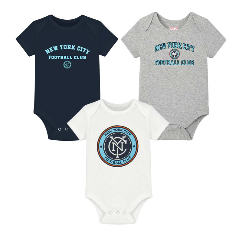 MLS - Kids' (Infant) New York City FC 3 Pack Onesie Set (CP40 801F ETE AI1)