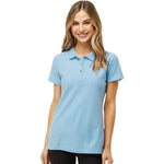 M&O - Women's Ring Spun Pique Polo (7600 LTBLU)