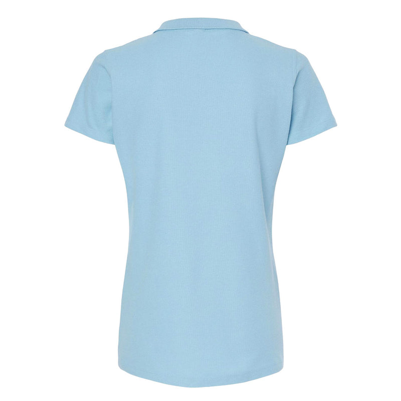 M&O - Women's Ring Spun Pique Polo (7600 LTBLU)