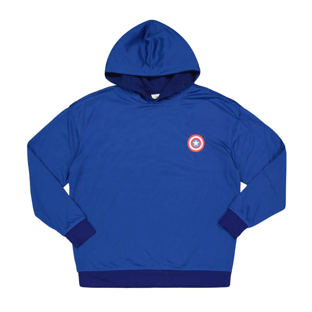 Men's Captain America Poly Reversible Hoodie (MVAC0B8MLAHA1WC 41NVY)