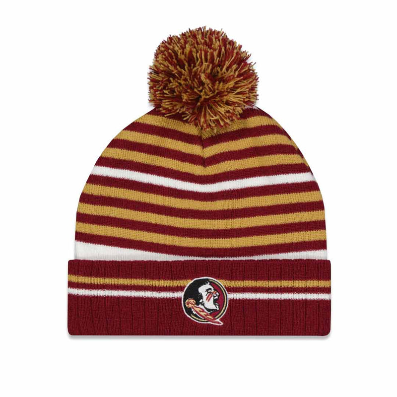Men's Florida State Seminoles Knit Beanie & Glove Set (MELD FLST CMB MLT)