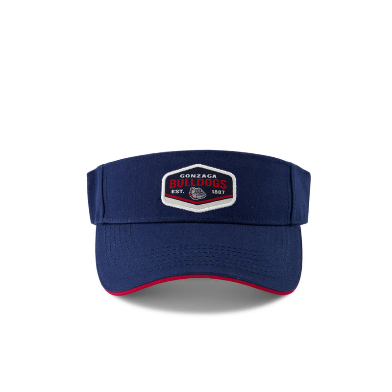 Men's Gonzaga Bulldogs Curved Visors Velcro Hat (DEZ GNZGA VSR TMC)