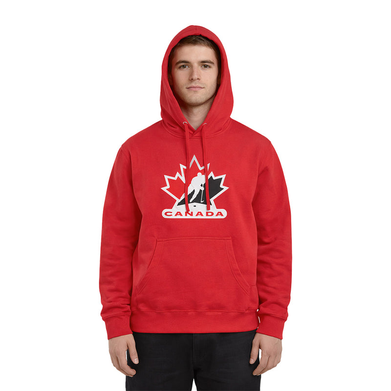 Men's Hockey Canada Logo Fleece Hoodie (TEAM-CANADA-RED)