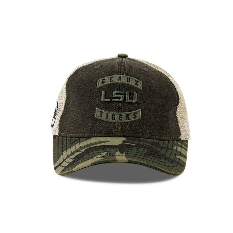 Men's Louisiana State Tigers Adjustable Curved Snapback Hat (OH13 05QW OHY PXH)
