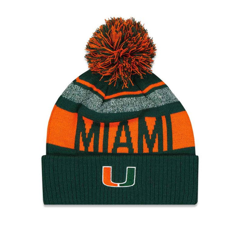 Men's Miami Hurricanes Cuffed Knit Beanie (TROP2 MIAMI CKT MLT)