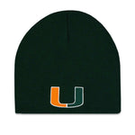 Men's Miami Hurricanes Knit Beanie (CRISP MIAMI UKT TMC)