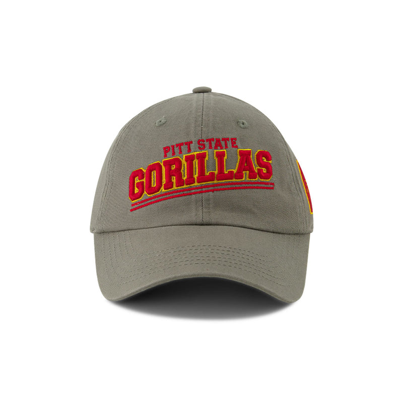 Men's Pittsburg State Gorillas Curved Adjustable Hat (RPDY PTSBST GRY)