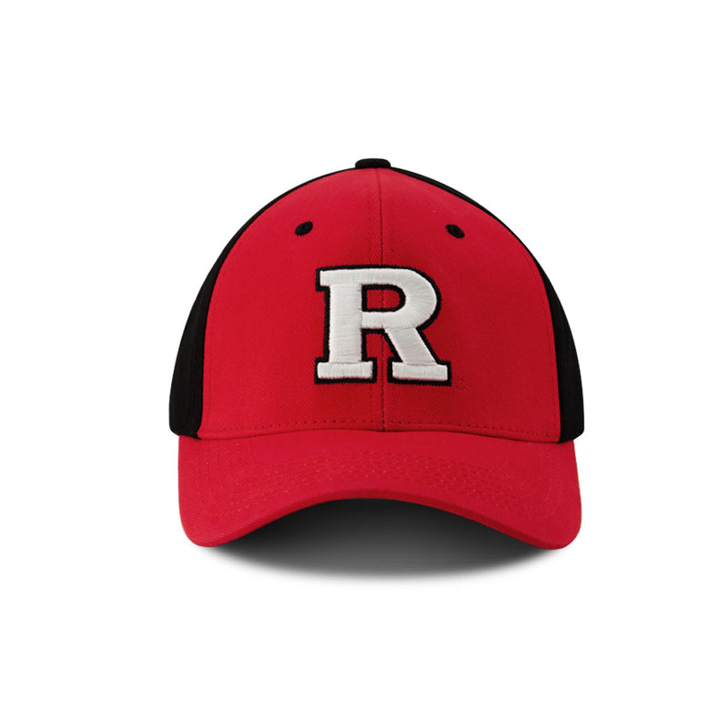 Men's Rutgers Scarlet Curved Snapback Hat (SRIK EW67 RTN NNV)