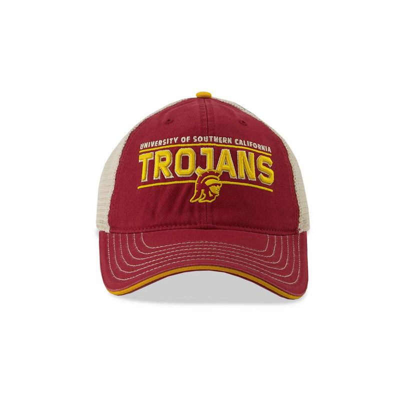 Men's Southern California Trojans Curved Snapback Hat (VRST5 SCA ADJ 2TN)