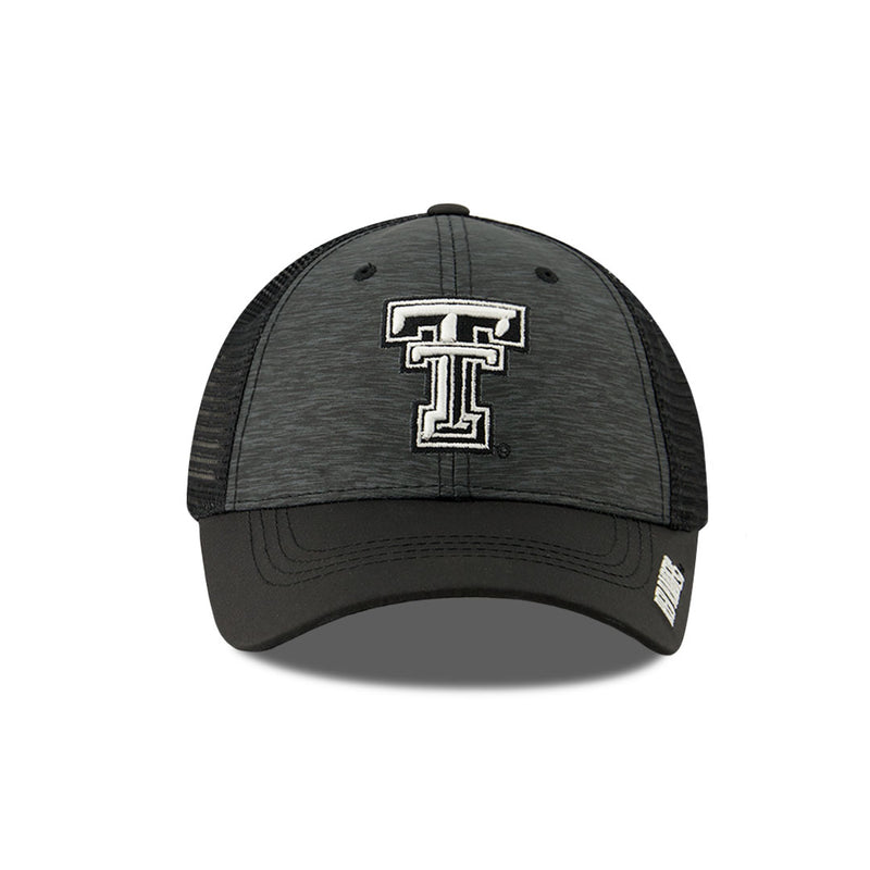 Men's Texas Tech Red Raiders Curved Snapback Hat (CHS10 TXTC ADJ 2TN)
