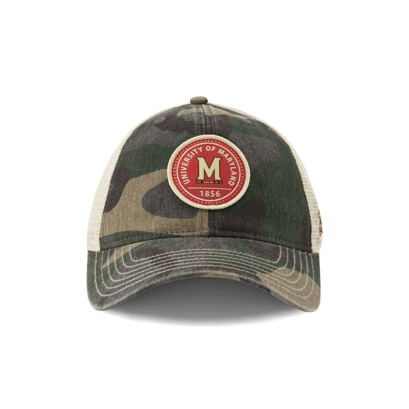 Men's Maryland Terrapins Curved Snapback Hat (ADVTR MD ADJ 2TN)