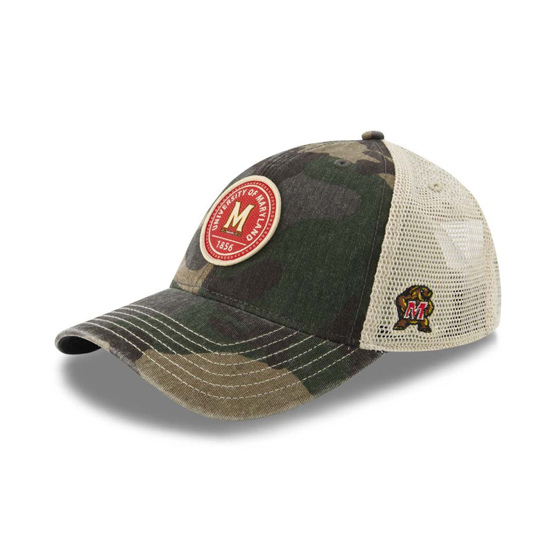 Men's Maryland Terrapins Curved Snapback Hat (ADVTR MD ADJ 2TN)