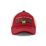 Men's Maryland Terrapins Curved Snapback Hat (VRST5 MD ADJ 2TN)